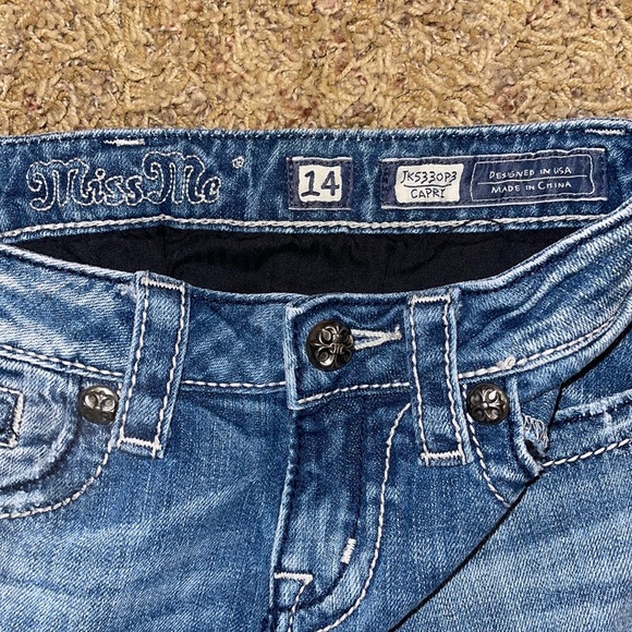 Miss Me Capris Girls Sz 14 - Picture 4 of 5